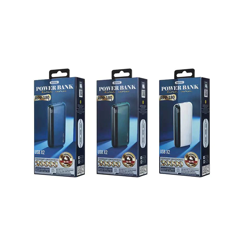 Remax Kiren Series 20000mAh Power Bank (RPP-180)