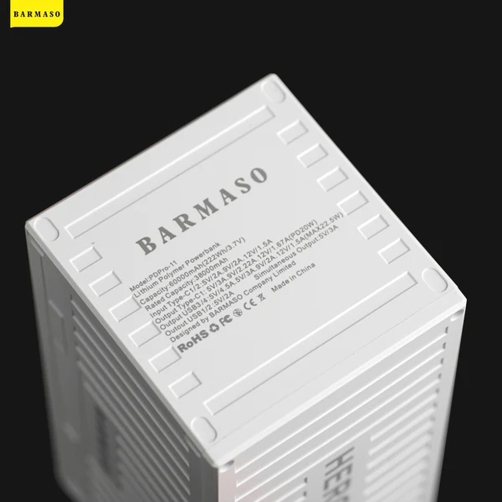 Barmaso 22.5W Hercules Power Bank 60000mAh
