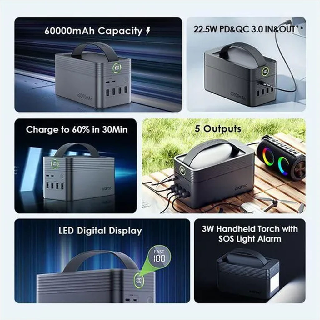 Oraimo OPB-600Q 60000mAh Power Bank