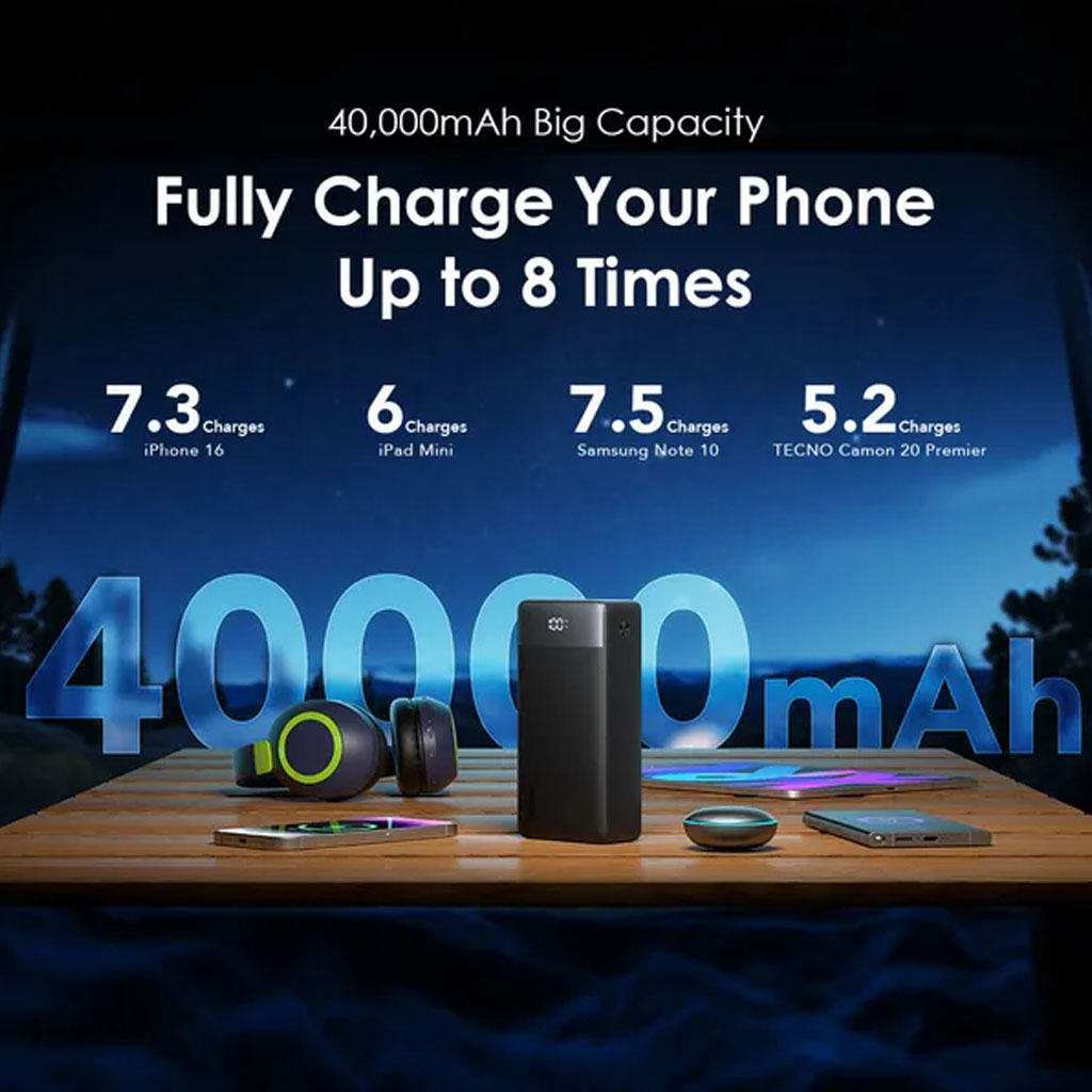 Oraimo PowerBox 400 Vision 40000mAh 22.5W Power Bank (OPB-7400Q)