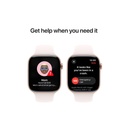 Apple Watch Series 10 (42mm) RoseGold Alluminium Case with StarLight Sport Band (MWWH3)