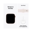 Apple Watch Series 10 (42mm) RoseGold Alluminium Case with StarLight Sport Band (MWWH3)
