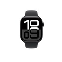 Apple Watch Series 10 (42mm) JetBlack Aluminum Case with Black Sport Band (MWWE3LW/A)