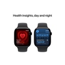 Apple Watch Series 10 (46mm) JetBlack Aluminum Case with Black Sport Band (MWWP3ZP/A)