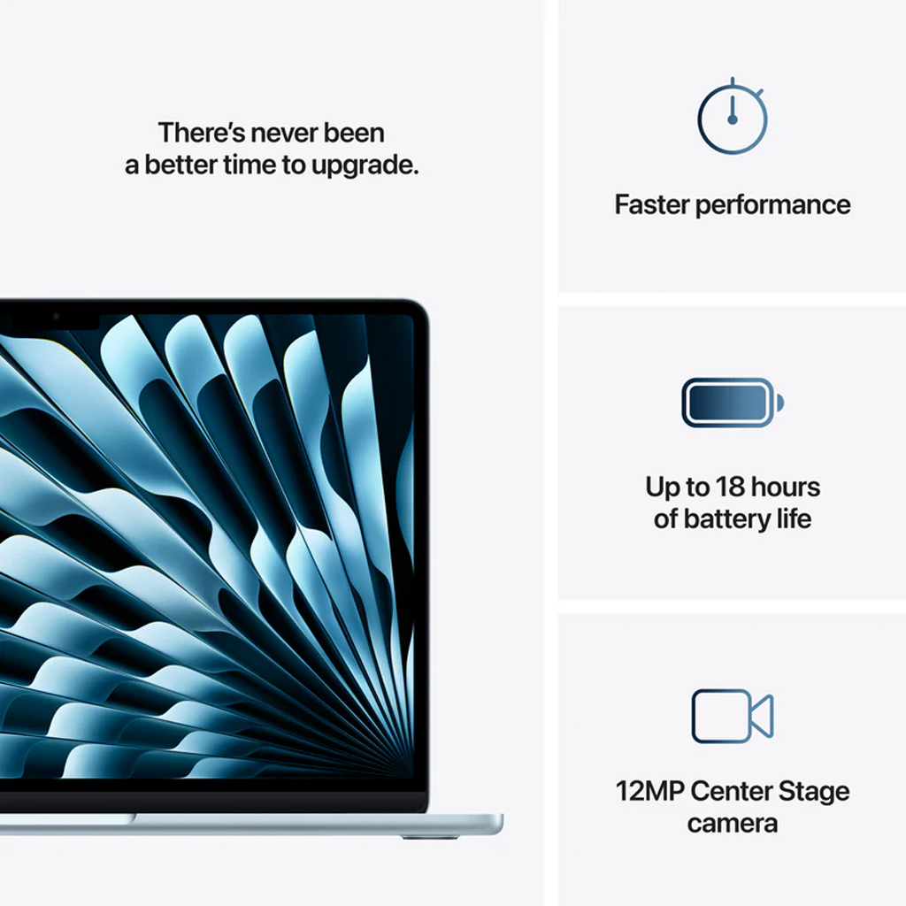 MacBook Air M4 13.6&quot; Sky Blue-TH (10C CPU,8C GPU,16GB,256GB)
