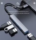 Orico 4-Port Hub (Type-C) (AH-13-GY-BP)