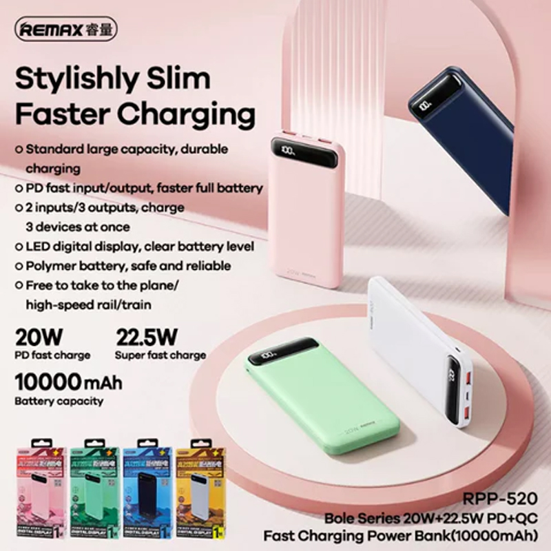 Remax Bole Series 10000mAh Power Bank (RPP-520)