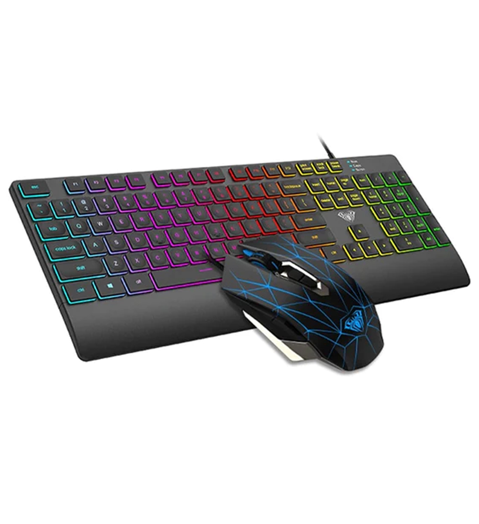 AULA Mechanical Gaming Keyboard +Mouse Combo Set T201