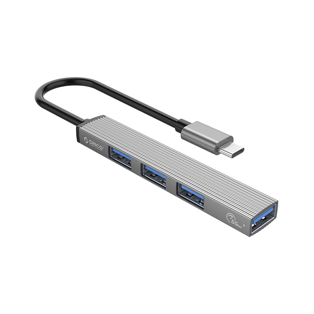 Orico 4-Port Hub (Type-C) (AH-13-GY-BP)