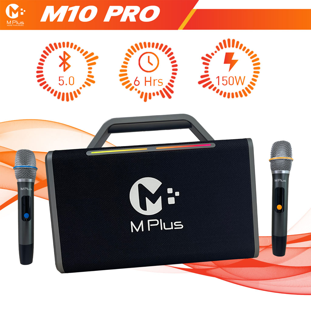 M Plus M10 Pro Portable Karaoke Speaker