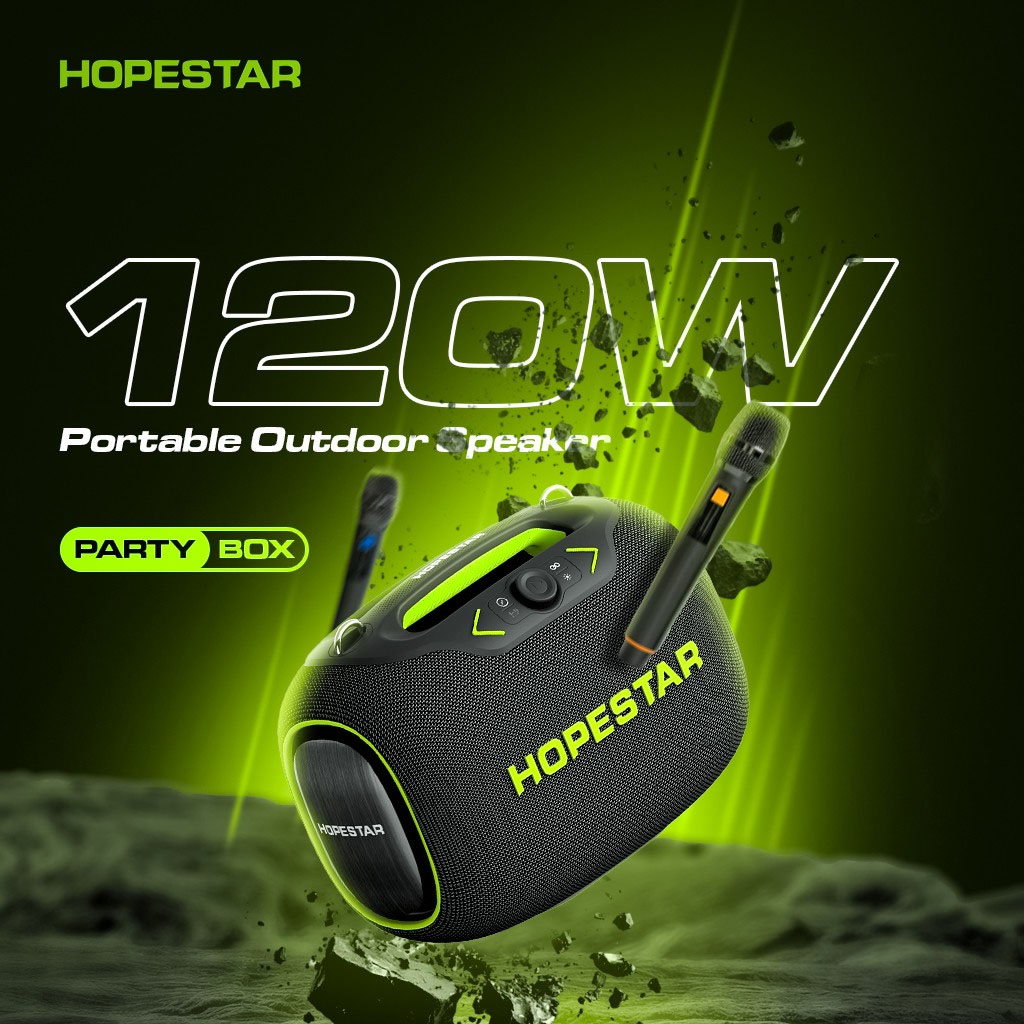 HOPESTAR Party Box Portable Outdoor Speaker (120W)