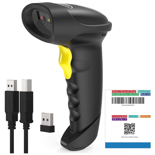 [022900102] Welltech Wireless 2D Barcode Scanner X-9201B