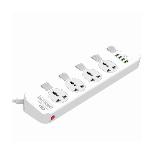 [8011044] Gadget Max GMSC04 Multi Extension Socket(1Type-C+3USB+5AC Outliets)