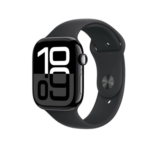 [195949572425] Apple Watch Series 10 (46mm) JetBlack Aluminum Case with Black Sport Band (MWWP3ZP/A)
